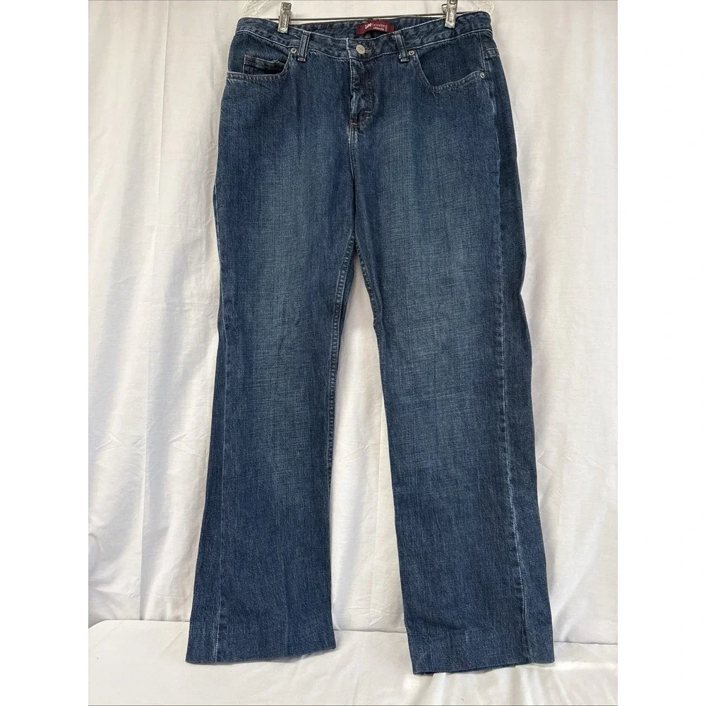 Lee Riveted Ultimate 5 Blue Jeans Women’s Size 14L 5-Pockets 100% Cotton 34x30